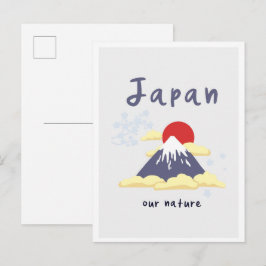 Cartão Postal Viagem Vintage Montanha Japão Tóquio
