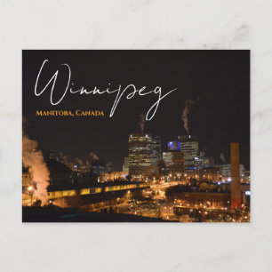 Cartão Postal Viagem Winnipeg Manitoba Canadá