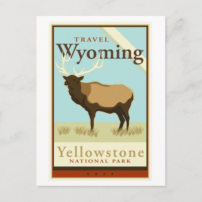 Cartão Postal Viagem Wyoming (Frente)