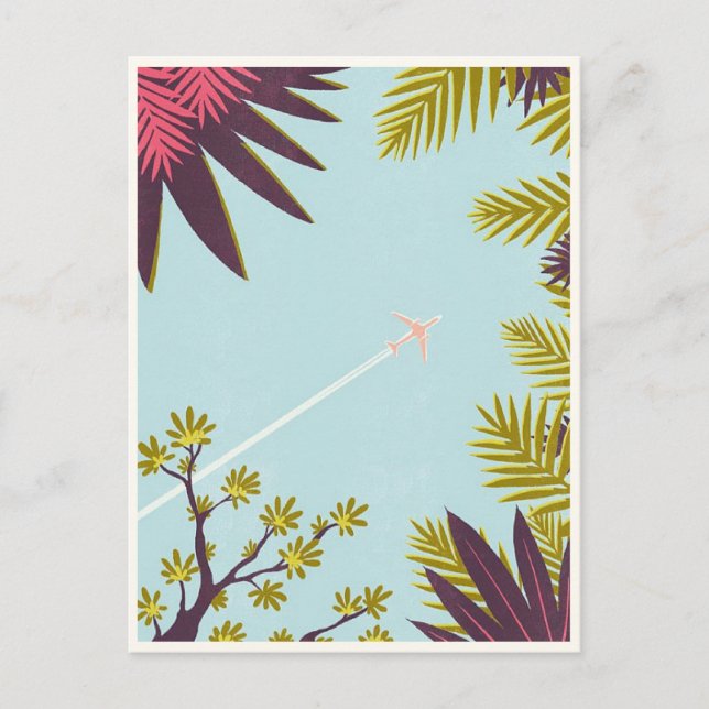 Cartão Postal Viagens Aéreas Antigas (Frente)