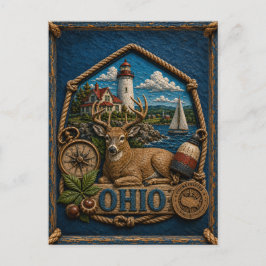 Cartão Postal Viagens Antigas em Ohio