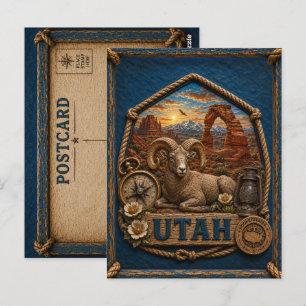 Cartão Postal Viagens Antigas em Utah