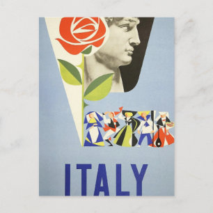 Cartão Postal Viagens Antigas - Itália