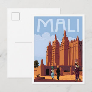 Cartão Postal Viagens Antigas Mali