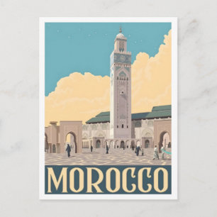 Cartão Postal Viagens Antigas Marrocos 