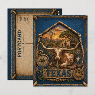 Cartão Postal Viagens Antigas no Texas