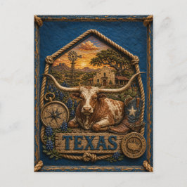Cartão Postal Viagens Antigas no Texas