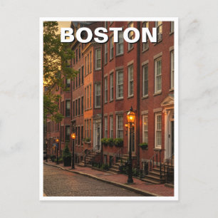 Cartão Postal Viagens Beacon Hill Boston