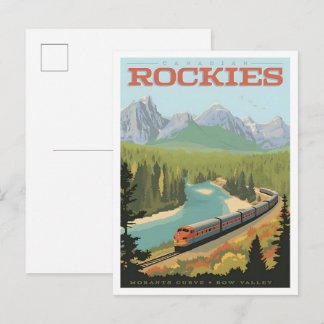 Cartão Postal Viagens de Arte Antiga das Montanhas Rochosas Cana