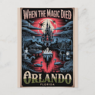 Cartão Postal Viagens de Terror Antigo em Orlando Assombrado