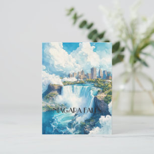 Cartão Postal Viagens para Niagara Falls e Buffalo City NY EUA