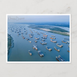 Cartão Postal Viagens vintage cidade de Chittagong Bangladesh de
