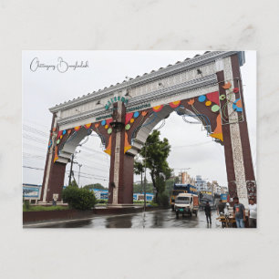 Cartão Postal Viagens vintage cidade de Chittagong Bangladesh de