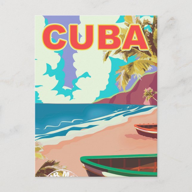 Cartão Postal Viagens vintage Cuba (Frente)