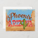 Cartão Postal Viagens vintage da Arizona Phoenix (Frente/Verso)