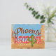 Cartão Postal Viagens vintage da Arizona Phoenix (Em pé/Frente)