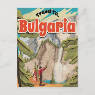 Cartão Postal Viagens vintage da Bulgária