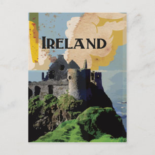 Cartão Postal Viagens vintage da Irlanda
