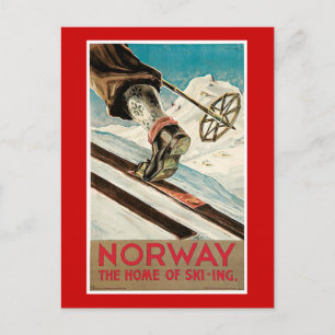 Cartão Postal Viagens vintage da Noruega