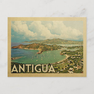 Cartão Postal Viagens vintage de Antígua