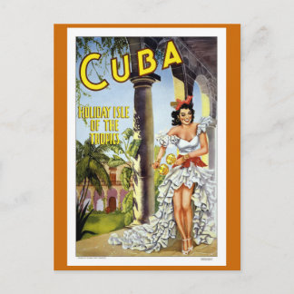 Cartão Postal Viagens vintage de Cuba
