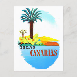 Cartão Postal Viagens vintage de Espanha das ilhas Canárias
