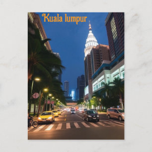 Cartão Postal viagens vintage de kuala lumpur