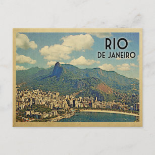 Cartão Postal Viagens vintage do Brasil no Rio de Janeiro