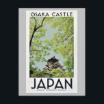 Cartão Postal Viagens vintage do Castelo de Osaka JAPAN<br><div class="desc">Cartões postais de Viagens vintage do Japão</div>
