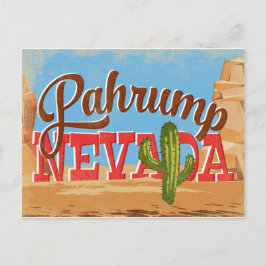 Cartão Postal Viagens vintage do Deserto do Cartoon Nevada