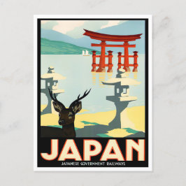 Cartão Postal Viagens vintage do Japão
