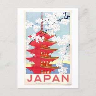 Cartão Postal Viagens vintage do Japão