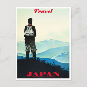 Cartão Postal viagens vintage do Japão viagem