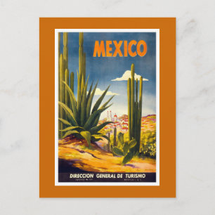 Cartão Postal viagens vintage do México