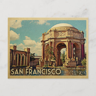 Cartão Postal Viagens vintage do Palácio de São Francisco na Cal