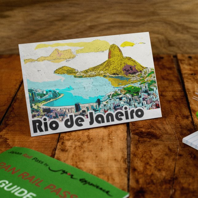Cartão Postal Viagens vintage do Rio (Rio de Janeiro Vintage Postcard)