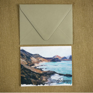 Cartão Postal Viagens vintage Equador das Ilhas Galápagos