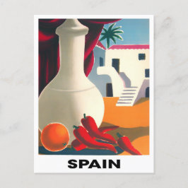 Cartão Postal viagens vintage espanha