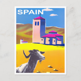 Cartão Postal viagens vintage espanha