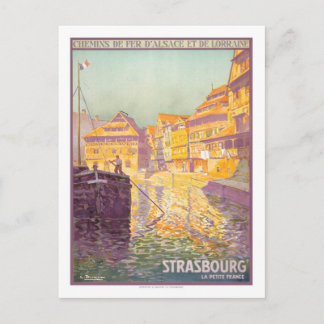 Cartão Postal viagens vintage, Estrasburgo