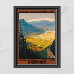 Cartão Postal Viagens vintage França, Grenoble -