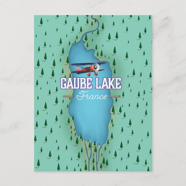 Cartão Postal Viagens vintage Gaube Lake France (Frente)