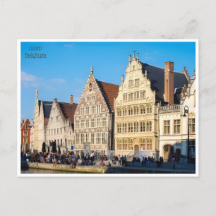 Cartão Postal viagens vintage Gent Gad belgium Belgique