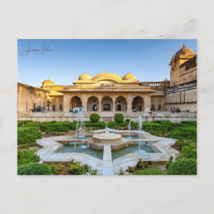 Cartão Postal Viagens vintage Jaipur India Colorida Rajasthan