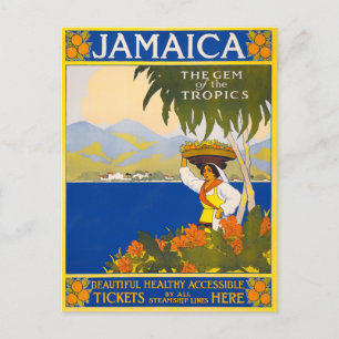 Cartão Postal Viagens vintage Jamaica