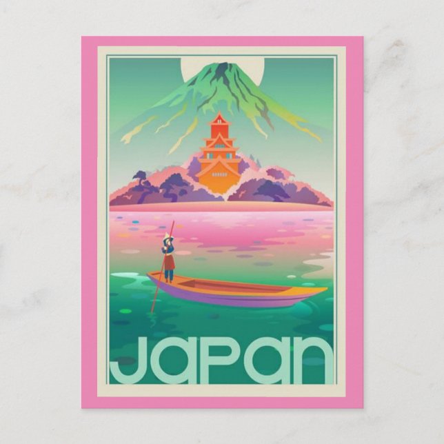 Cartão Postal Viagens vintage JAPÃO (Frente)