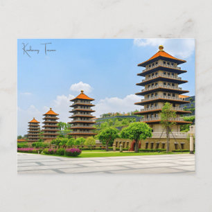 Cartão Postal Viagens vintage Kaohsiung Retro da cidade asiática