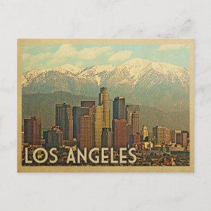 Cartão Postal Viagens vintage Los Angeles California