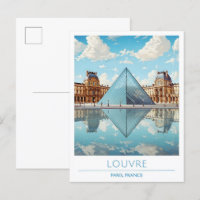Viagens vintage Louvre Paris France