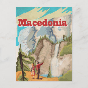 Cartão Postal Viagens vintage Macedônia